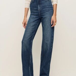 Reformation Wilder Stretch High Rise Wide Leg Jeans